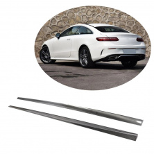 Бокові пороги (для AMG-Line 2017-2019, Карбон) Mercedes E-class coupe C238 2016-2024 рр.