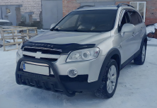 Кенгурятник WT004 Black (нерж) Chevrolet Captiva 2006-2019 рр.