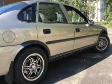 Накладки на арки (4 шт, чорні) ABS пластик для Opel Vectra B 1995-2002 рр