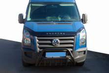 Кенгурятник WT002 Black (нерж) Volkswagen Crafter 2006-2016 рр.