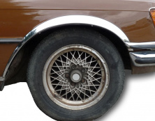 Накладки на арки (4 шт, нерж) для Mercedes W116 1972-1980 рр