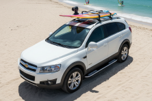 Бокові пороги Tayga V2 (2 шт., алюміній) 2016-2019 Chevrolet Captiva 2006-2019 рр.