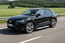 Бокові пороги Mevsim Grey (2 шт., Алюміній) Audi Q3 2019- рр.