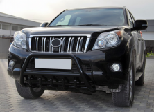 Кенгурятник WT003 Black (нерж) Toyota Land Cruiser Prado 150 2009-2023 рр.