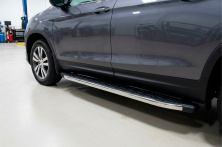 Бокові пороги BlackLine (2 шт., Алюміній) Honda Pilot 2015-2022 рр.
