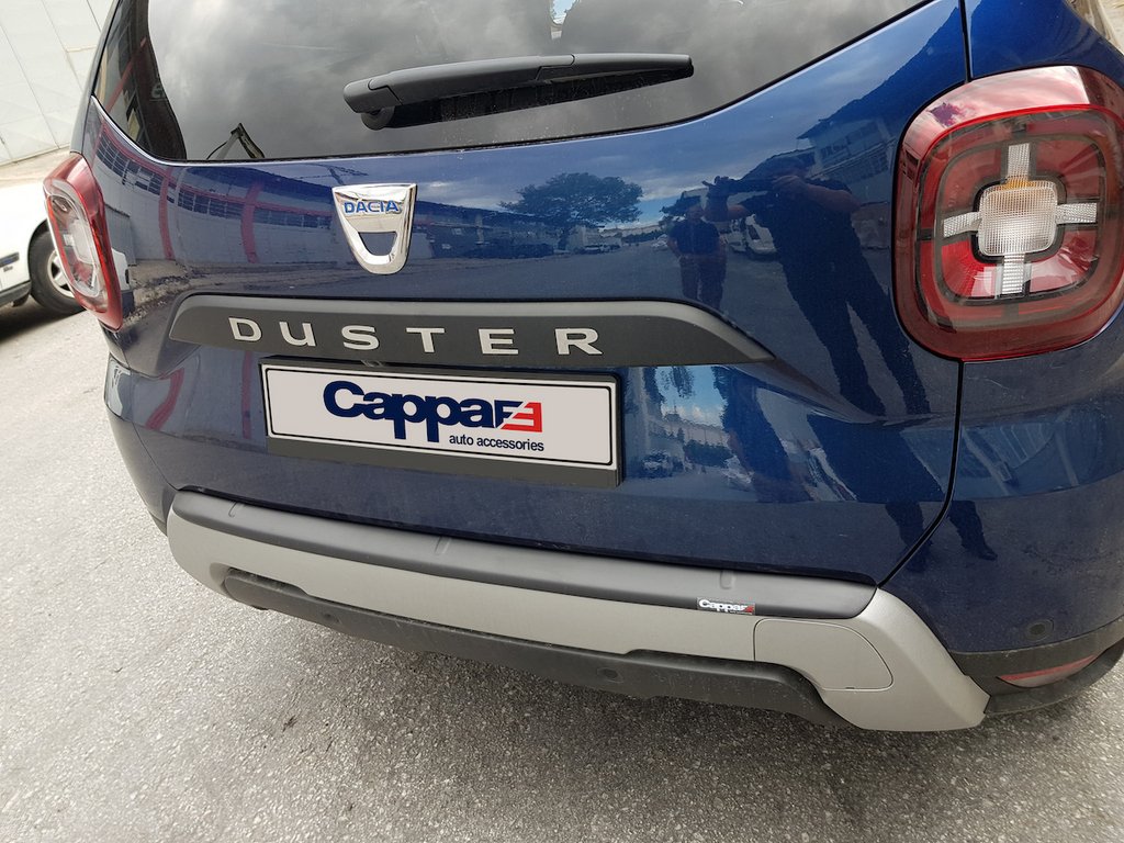 Накладка на задній бампер EuroCap (ABS) для Renault Duster 2018-2024 рр