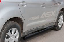 Бічні труби BB002 Black (2 шт., нерж.) Mitsubishi Eclipse Cross 2017- рр.
