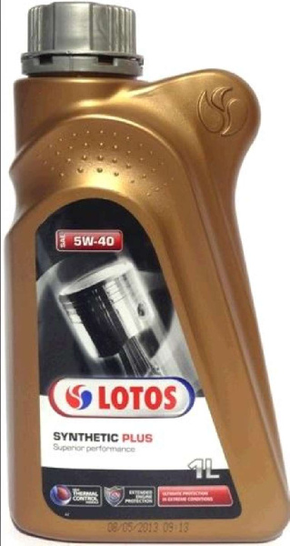 Масло автомобильное, 1л (SAE 5W-40, синтетика) (Synthetic Plus) LOTOS (#GPL)