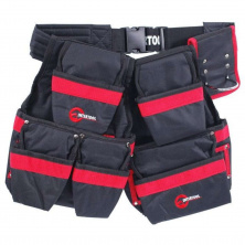 Сумка поясная слесарно-строительная, 18 карманов, полиэстер