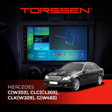 Штатна магнітола Torssen Mercedes C(W203), CLC(CL203), CLK(W209), G(W463) F9432 4G Carplay DSP