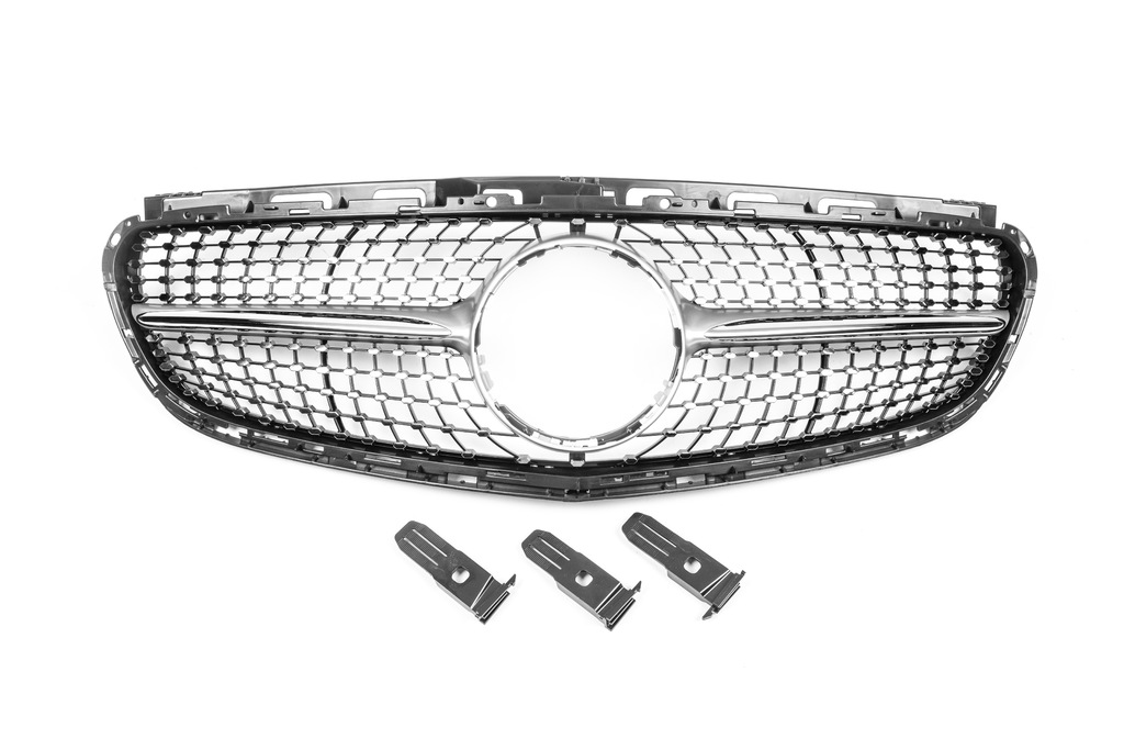 Передня решітка Diamond Silver (для Avantgarde і AMG-Line, 2013-2016) для Mercedes E-сlass W212 рр