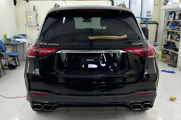 Задній дифузор GLE63 AMG (з насадками Black) для Mercedes GLE W167