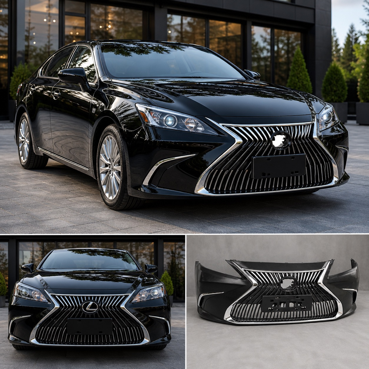Передній бампер (для 2010-2012, дизайн 2019) для Lexus ES рр
