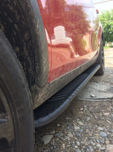 Бокові пороги Bosphore Black (2 шт., Алюміній) 2019+ Land Rover Discovery Sport 2014- рр.
