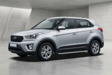 Бокові пороги Fullmond (2 шт., Алюміній) Hyundai Creta 2014-2020 рр.