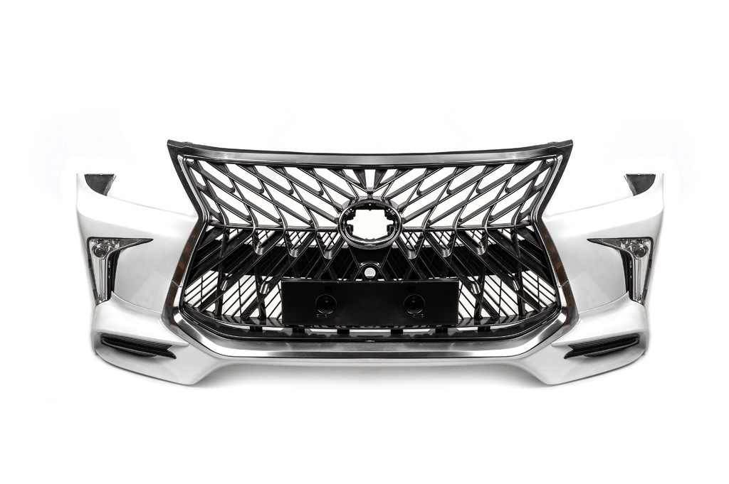 Комплект міні-рестайлінгу з моделі 2008-2015 на TRD Sport (бампер, фари) для Lexus LX570/450d