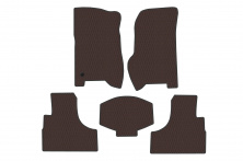 Гумові килимки Carsuit (Коричневий) Jeep Cherokee/Liberty 2002-2007 рр.