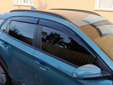 Вітровики (4 шт., Sunplex Sport) Hyundai Kona 2017-2023 рр.