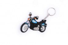 Брелок резиновый чоппер (синий) AUDI (#YSK021)