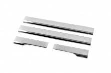 Накладки на внутрішні пороги Carmos V2 (4 шт, нерж.) Chevrolet Aveo T250 2005-2011 рр.