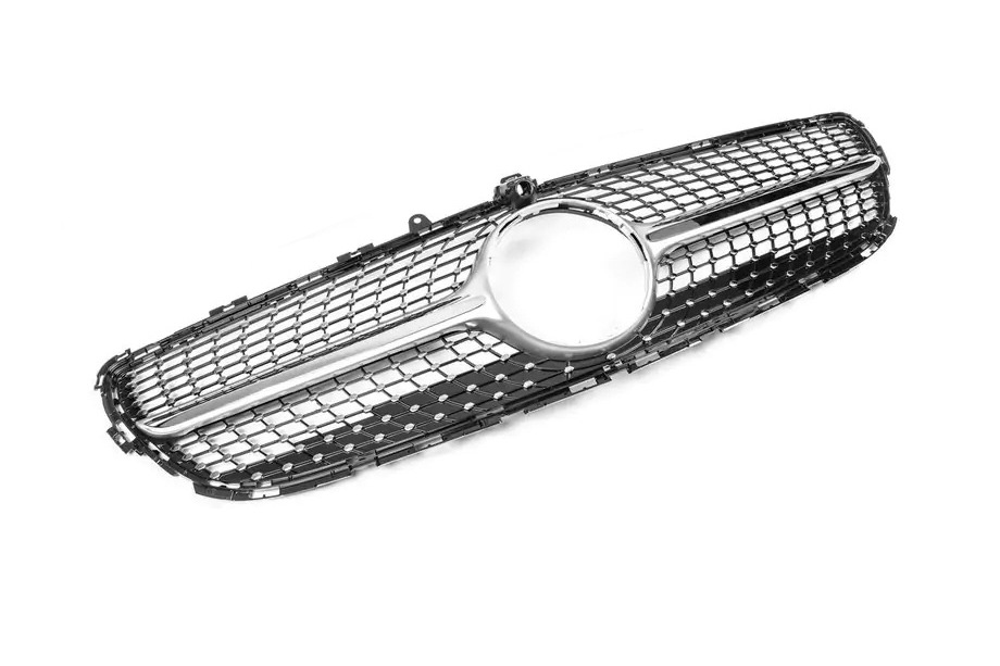 Передня решітка 2014-2018 (Diamond Silver) для Mercedes CLS C218 рр