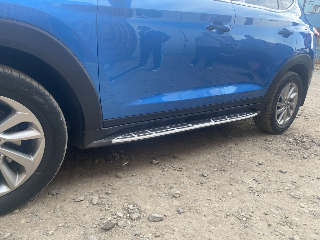Бокові пороги Оригінальний дизайн V1 (2шт) для Hyundai Tucson TL 2016-2021 рр