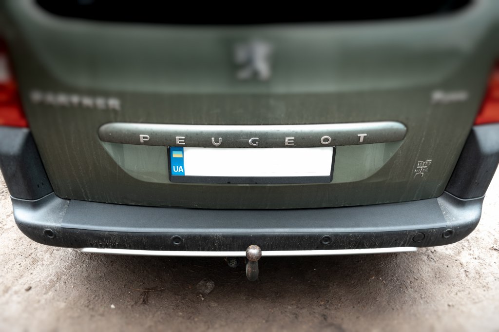 Накладки на задній бампер ABS (пласт.) для Peugeot Partner Tepee 2008-2018 рр