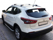 Бокові пороги Tayga (2 шт., Алюміній) Nissan Qashqai 2014-2021 рр.