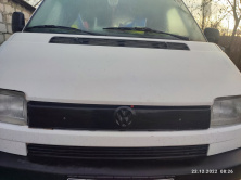 Зимова верхня накладка на решітку Глянсова на пряму морду Volkswagen T4 Transporter 1990-2003 рр.