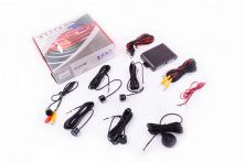 Парктроник mod:PA104 (датчики черные 4шт, CMOS камера , видеовыход, монтажный комплект) THOR