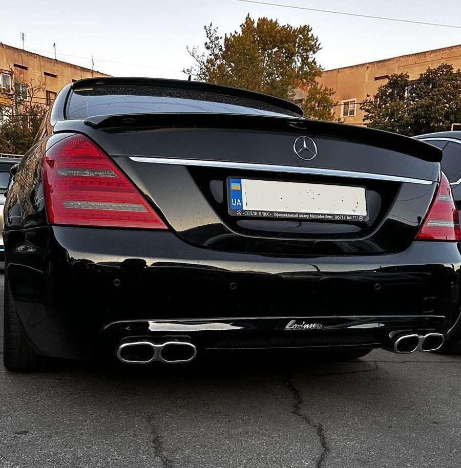 Насадки на глушник AMG S65 для Mercedes S-сlass W221 2005-2013 рр
