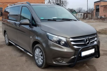 Кенгурятник WT006 Black (нерж.) Mercedes Vito/V-class W447 2014- рр.