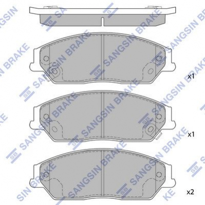 Колодки гальмівні передні Geely EX7 HI-Q