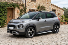 Бокові пороги Allmond Grey (2 шт., Алюміній) Citroen C-3 Aircross 2017-2024 рр.