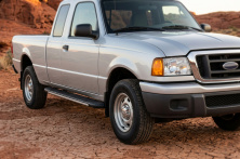 Бокові пороги Bosphorus Grey (2 шт., Алюміній) Ford Ranger 2002-2006 рр.