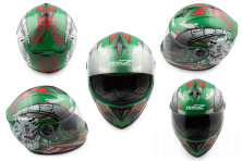 Шлем-интеграл   (mod:OP01) (size:L, зеленый)   HONZ