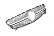Передня решітка AMG Silver (2015-2018) Mercedes A-сlass W176 2012-2018 рр.