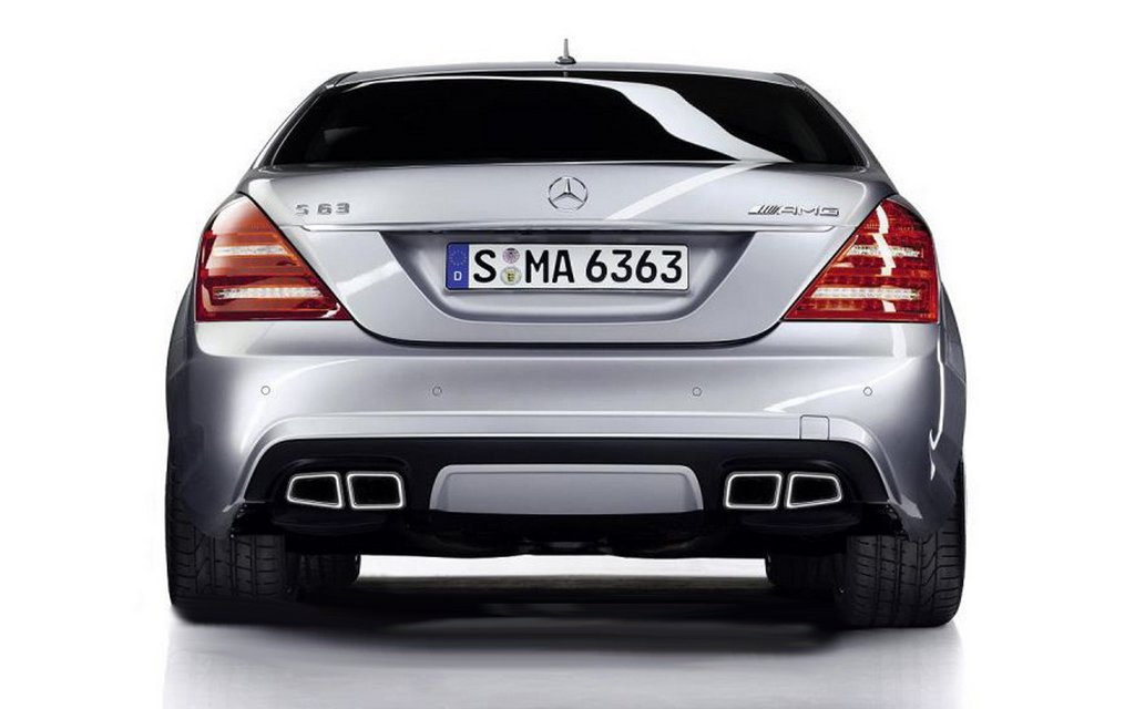 Насадки на глушник AMG S63 для Mercedes S-сlass W221 2005-2013 рр