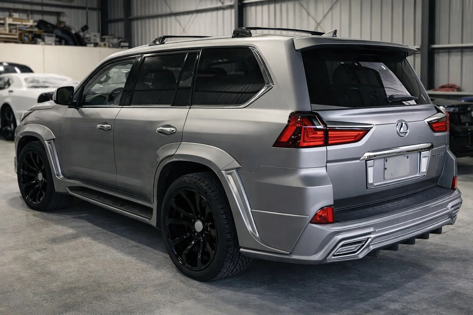 Спойлер нижній V1 (2016-2023) Білий колір для Lexus LX570/450d рр