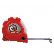 Рулетка с металлическим полотном 8м x 25мм Супер Магнит блистер