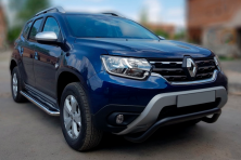 Кенгурятник WT007 Black (нерж.) Dacia Duster 2018-2024 рр.