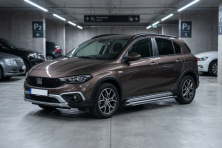 Бокові пороги Rainbow (2 шт., Алюміній) Fiat Tipo Cross 2021- рр.