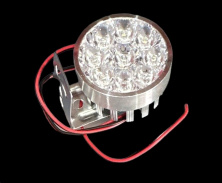 Фара додаткового світла LED L9-13,5W кругла D-54мм FLOOD 9-85V DC 1,5W 9щт. 6000К IP67 1400 LM VDK