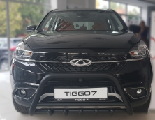 Кенгурятник WT003 Black (нерж) Chery Tiggo 7 2016-2019 рр.