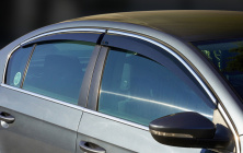 Вітровики з хромованим молдингом SD (4 шт., Sunplex Chrome) Volkswagen Passat B8 2015-2023 рр.
