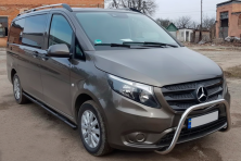 Бічні труби Black (2 шт., Нерж.) d60, Коротка/Середня бази Mercedes Vito/V-class W447 2014- рр.