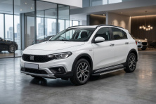 Бокові пороги Duru (2 шт., Алюміній) Fiat Tipo Cross 2021- рр.