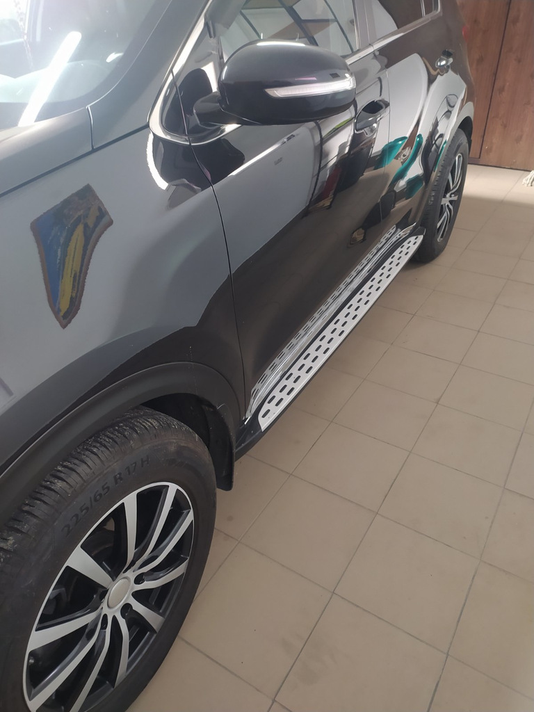 Бокові пороги V2, OEM для Kia Sportage 2015-2021 рр