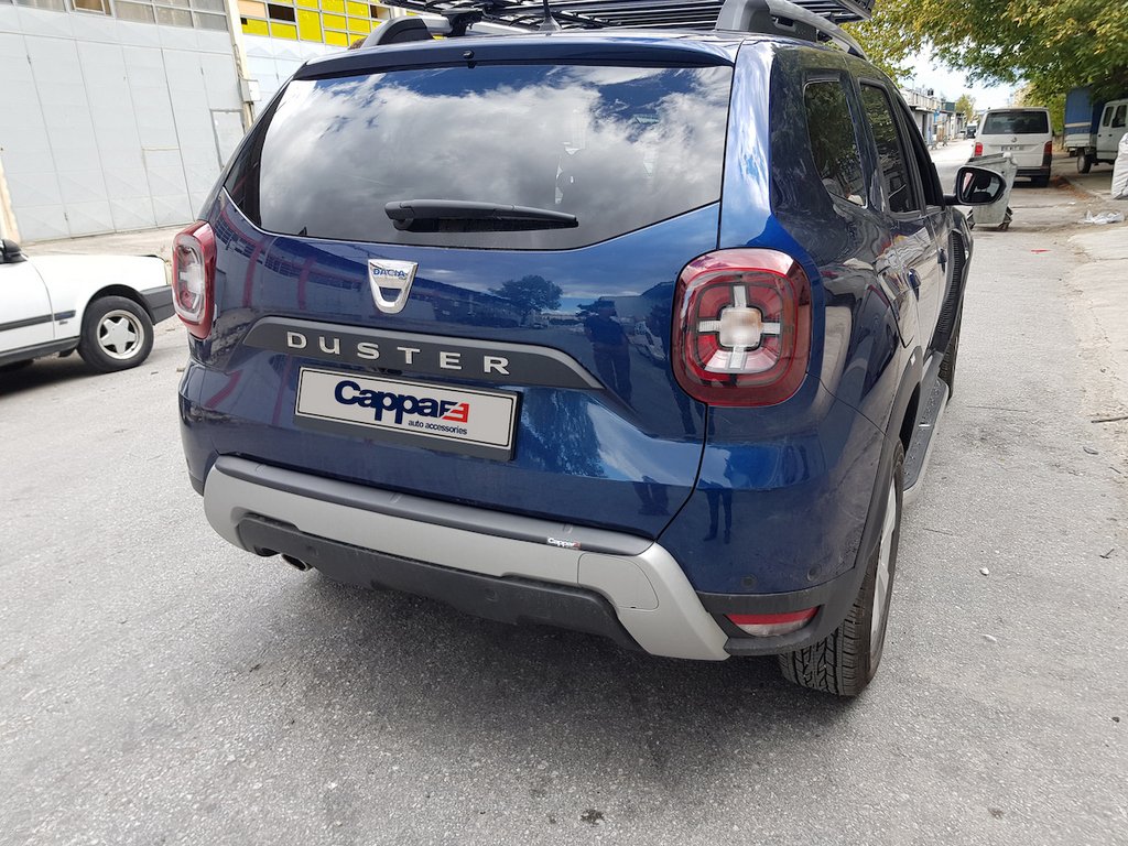 Накладка на задній бампер EuroCap (ABS) для Renault Duster 2018-2024 рр