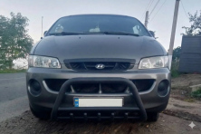 Кенгурятник WT003 Black (нерж) Hyundai H200, H1, Starex 1998-2007 рр.